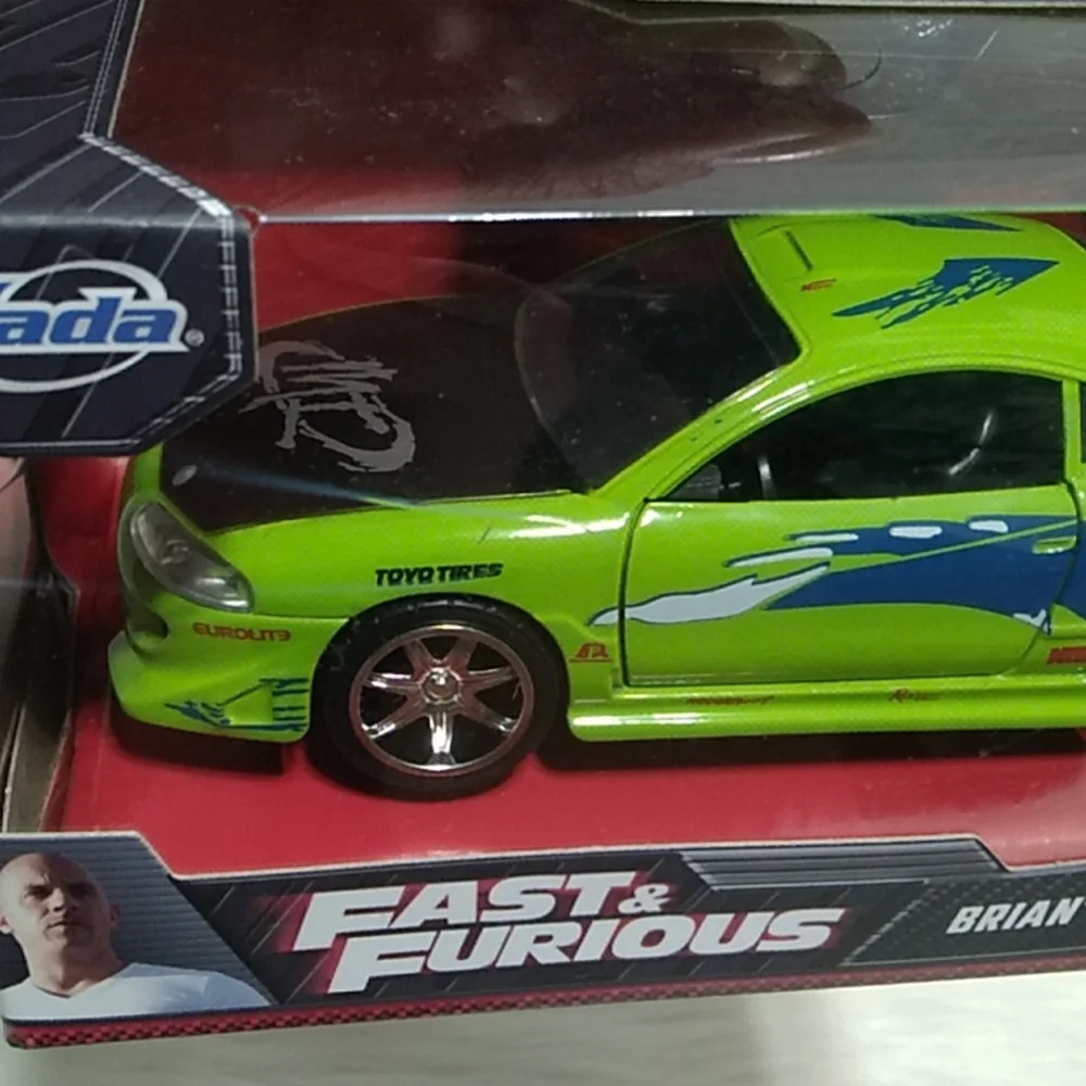 (A-1) NWT Fast & Furious Doms Dodge Charger & Brians Mitsubishi Eclipse Bundle